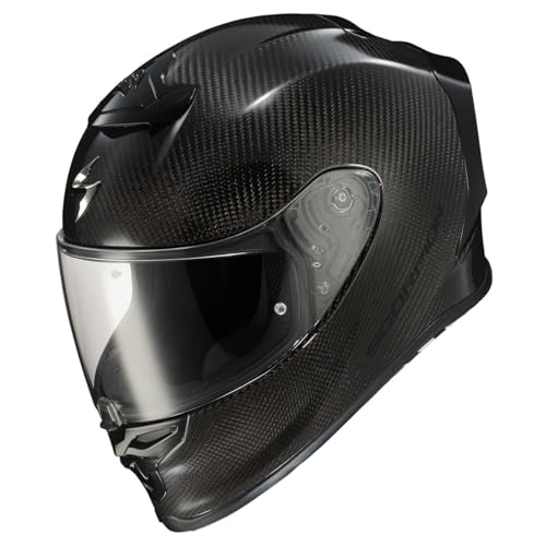 ScorpionEXO R1 Air Carbon Fiber Full Face Motorcycle Helmet with Pinlock Shield Bluetooth Ready Speaker Pockets DOT ECE Solid (Gloss Black - Medium) - Image 2