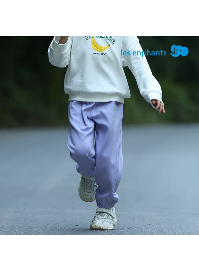 Les enphants Li Ying Fang Boys' Casual Fleece-lined Pants Autumn Winter Elegant Coffee 140 CM - Image 4