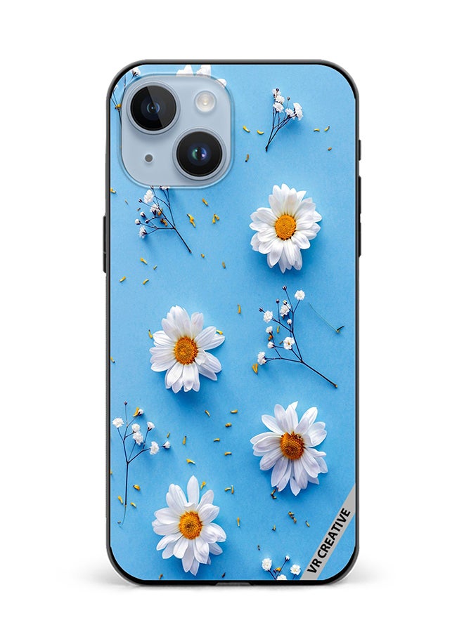 VR CREATIVE Protective Case Cover For Apple iPhone 15 Flower Design Multicolour - Image 1