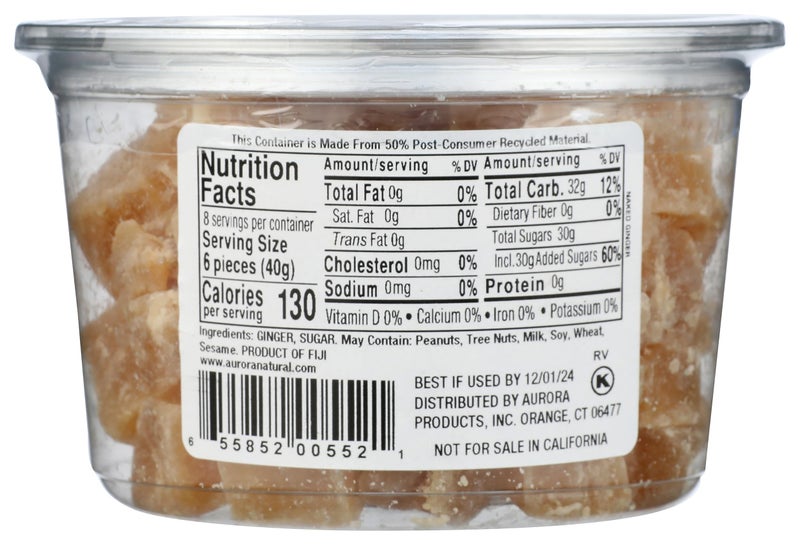 AURORA PRODUCTS Australian Crystallized Ginger Chunks, 11 OZ - Image 2
