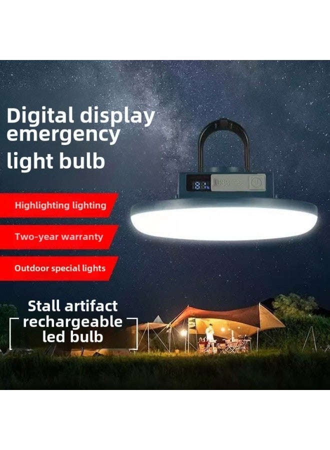 With Digital Display Camping Outdoor Multi-functional Emergency USB Portable LED UFO Tent Magnetic Suction Lamp-Color:Digital Display 160mm Economical Model - Image 2