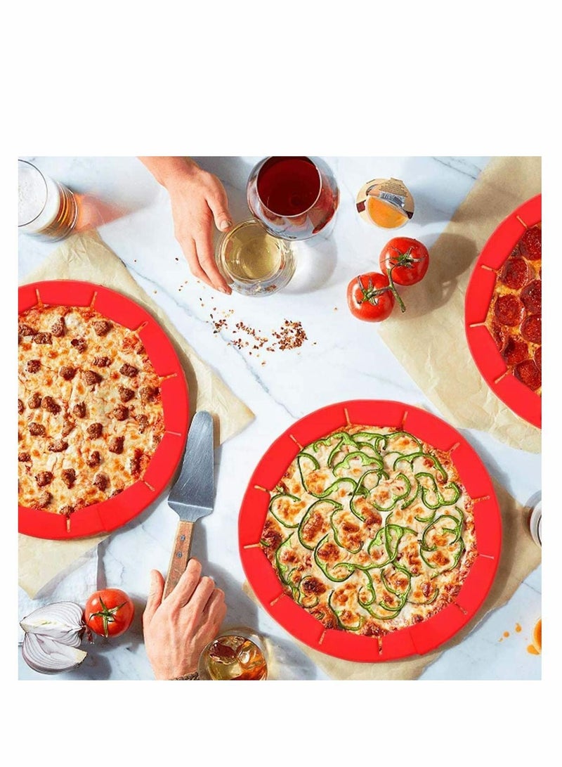 2 PCS Adjustable Pie Crust Shield Silicone Protectors Bake Protector Cover Kitchen Tool for Baking Pizza Fit 8-11.4 Inch Pies - Image 2
