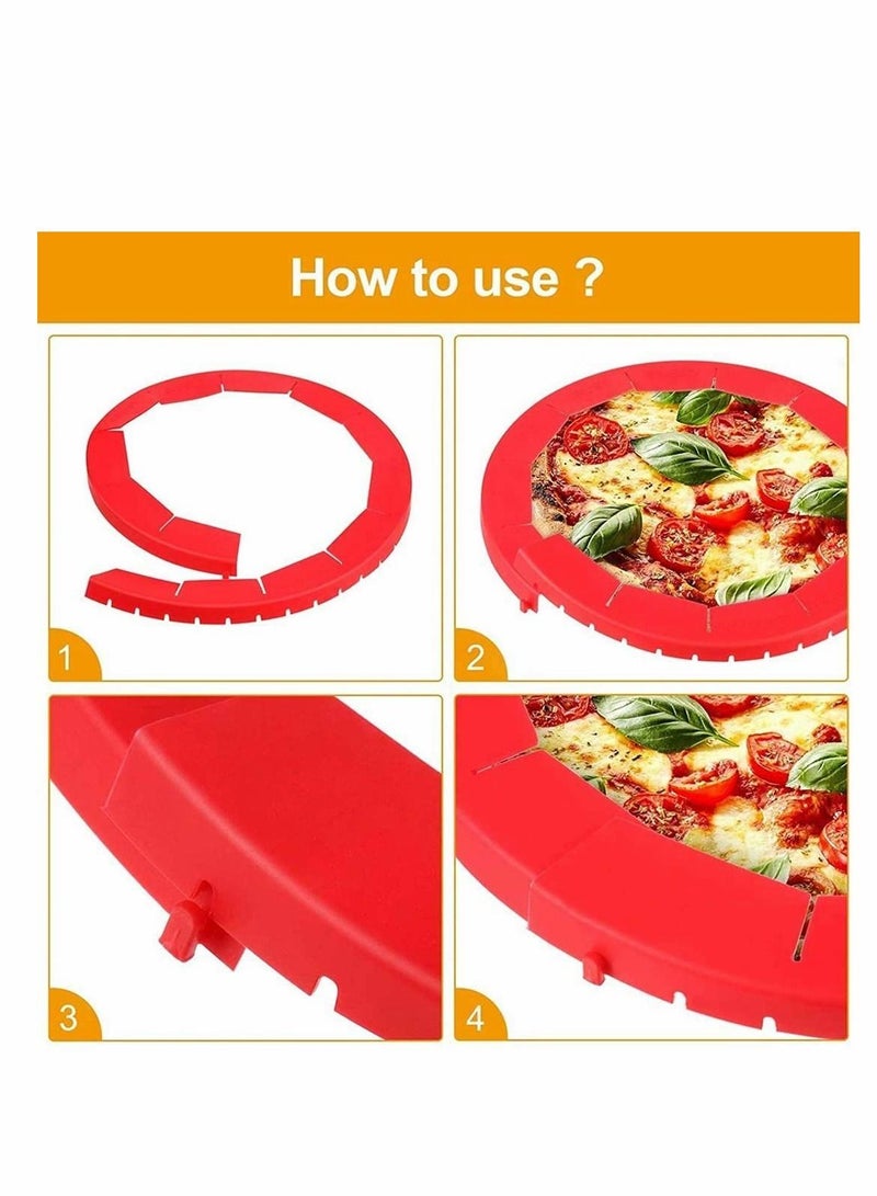 2 PCS Adjustable Pie Crust Shield Silicone Protectors Bake Protector Cover Kitchen Tool for Baking Pizza Fit 8-11.4 Inch Pies - Image 5