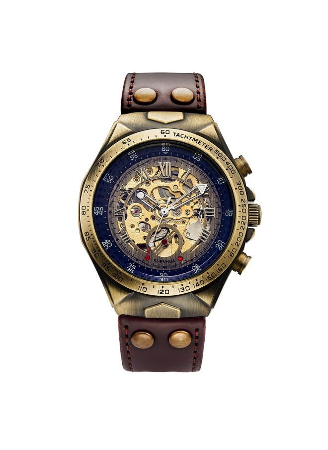 NIBEMINENT Shenhua Mechanical Watch Men's Fashion Hollow Retro Automatic 
