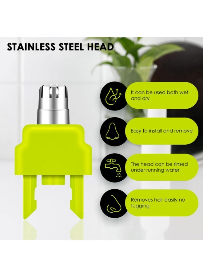 Nose Hair Trimmer Replacement Heads, 360 Rotating System, Waterproof Dual Edge Blades, Compatible with One Blade,QP2520,QP2630,QP2530,QP2620, QP2734, QP4631, Pro 360, QP6651, Gifts for Men - Image 4