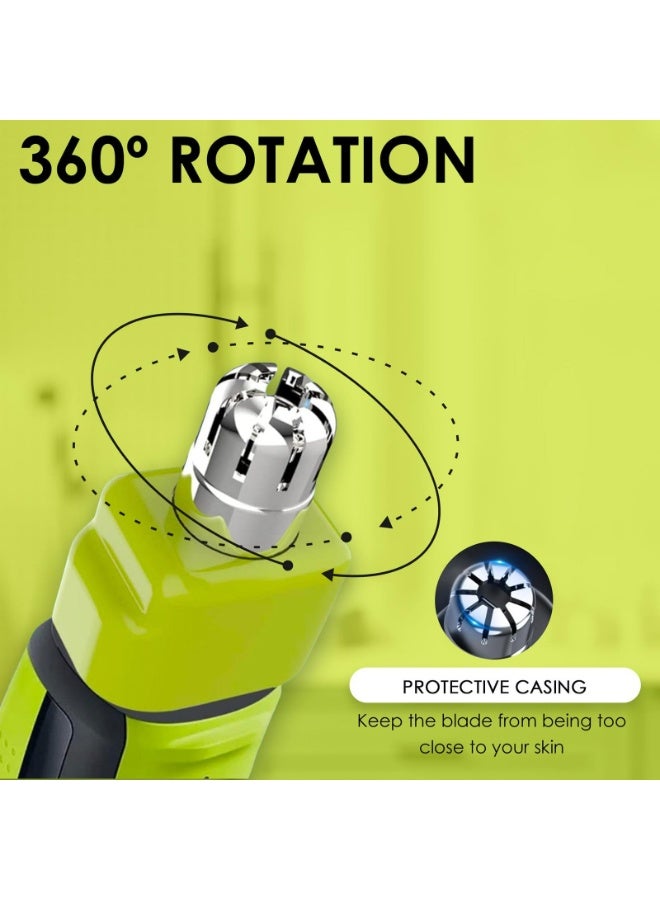 Nose Hair Trimmer Replacement Heads, 360 Rotating System, Waterproof Dual Edge Blades, Compatible with One Blade,QP2520,QP2630,QP2530,QP2620, QP2734, QP4631, Pro 360, QP6651, Gifts for Men - Image 3