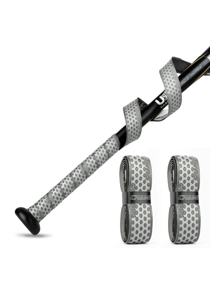 Generic CHAMPKEY baseball pu winding belt reduce hand friction make the ball stick more comfortable and enhance the sense of strike Gray