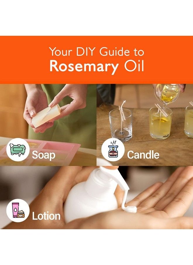 ESSLUX Pure Rosemary Oil For Hair Growth & Dry Scalp 100% Therapeutic Grade Undiluted Rosemary Essential Oils For Skin Diffuser & Aromatherapy Rosemary Hair Oil For Hair Growth 10 Ml  - Image 5