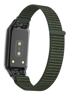 Generic Nylon Band for Honor Band 6/Huawei Band 6 Pro/Huawei Band 6,Nylon Watch Strap Sport Wristband Soft Replacement Watch Strap Adjusable Wrist for Women Men (Green)  - Image 2