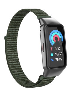 Generic Nylon Band for Honor Band 6/Huawei Band 6 Pro/Huawei Band 6,Nylon Watch Strap Sport Wristband Soft Replacement Watch Strap Adjusable Wrist for Women Men (Green)  - Image 4