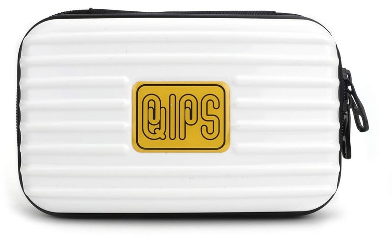 QIPS Hard Case Polycarbonate Made Unbreakable and Light Weight Universal Jumbo Travel Case for Small Electronics and Accessories, Multi-Utility Case, Travel Friendly, White - Image 2