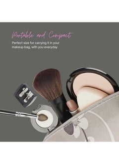 Triton Professional Makeup Kajal Eyeliner Eyebrow Pencil Dual Sharpener Twin Hole Cosmetic Cutter For Beauty Salon Parlour N Home_Pink Color  - Image 5