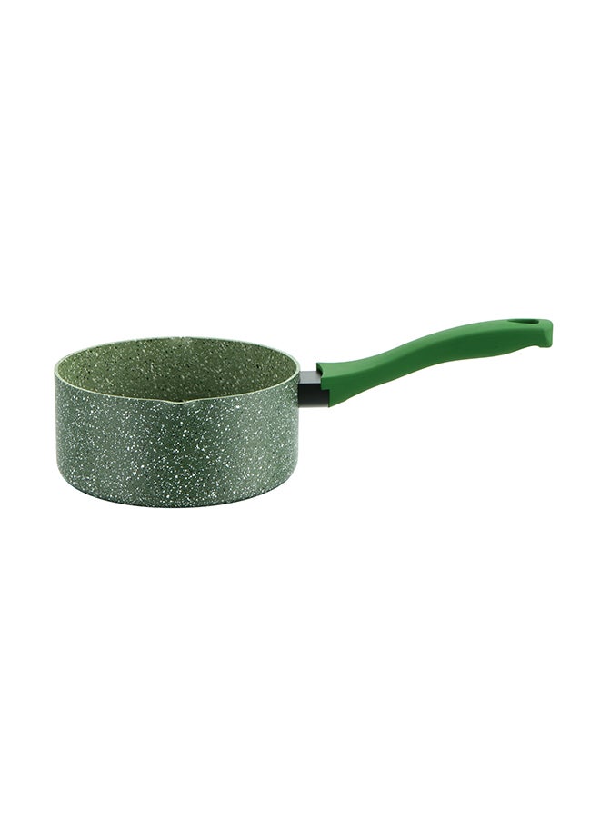Granite Non-Stick Aluminium Milk Pan Green