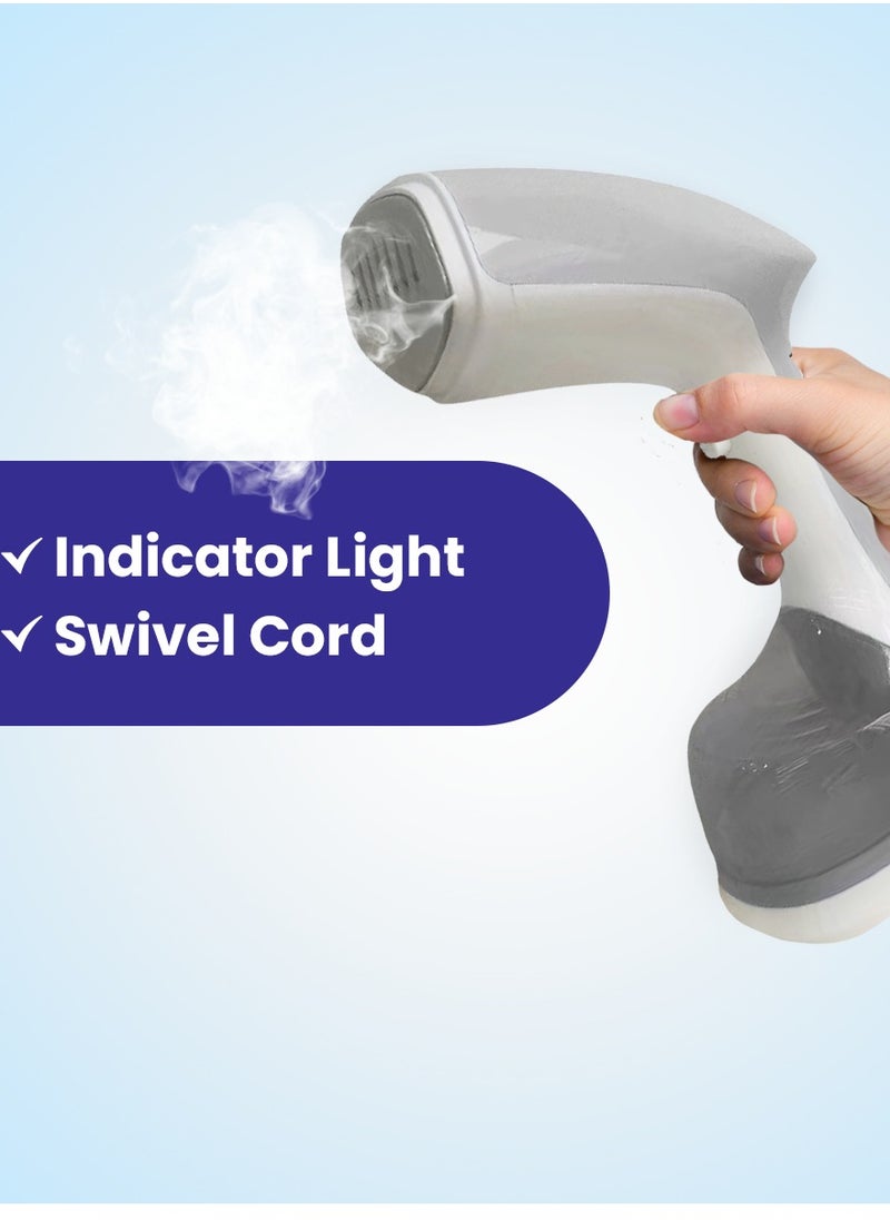 lynx Clothes Steamer, 1400-Watt Steamer for Clothes, Fast Heat-Up Steam Iron with 220ML Large Detachable Water Tank, Lightweight Travel Steamer, Travel Iron for Fabrics and Clothes Gray LY-IR-3035-GR  - Image 5