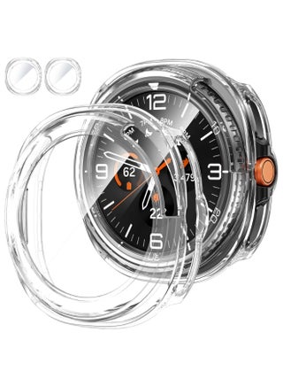 Tempered Glass Case Compatible for Samsung Galaxy Watch 8 Classic 2025 46mm Accessories, Protective Face Cover for 46 mm, Hard Bumper Built-in Tempered Glass Film for Women Men,  Clear - pzsku/ZEC375CC9DA668DBDE950Z/45/1752140706/f1683ad6-ca8c-465b-8d6e-6d8acd78004b