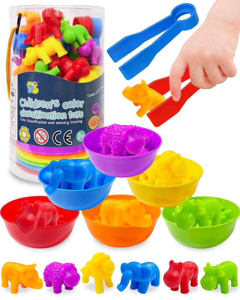 Oomloid Counting Animals Montessori Toys for 3 4 5 Years Old Boys Girls Preschool Learning Activities Kindergarten Educational Sensory Toys Gifts for Kids Toddlers - Image 2