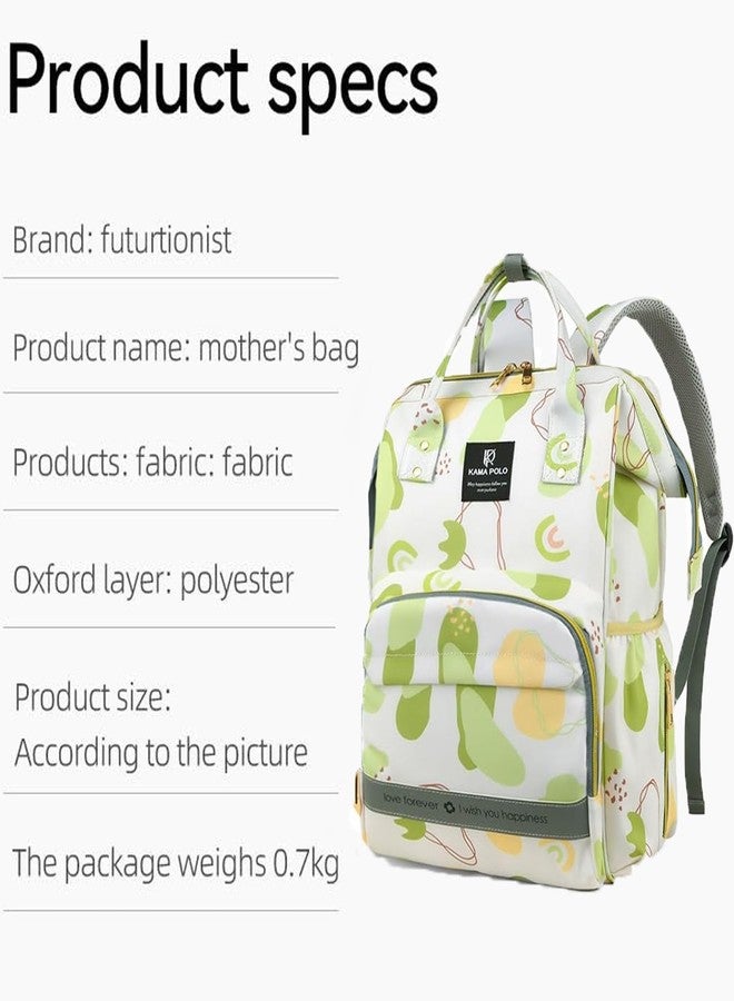 Winnies Diaper Bag Backpack for Moms – Printed Waterproof Maternity Baby Bag with Multiple Pockets | Travel & Hospital Use - Image 3