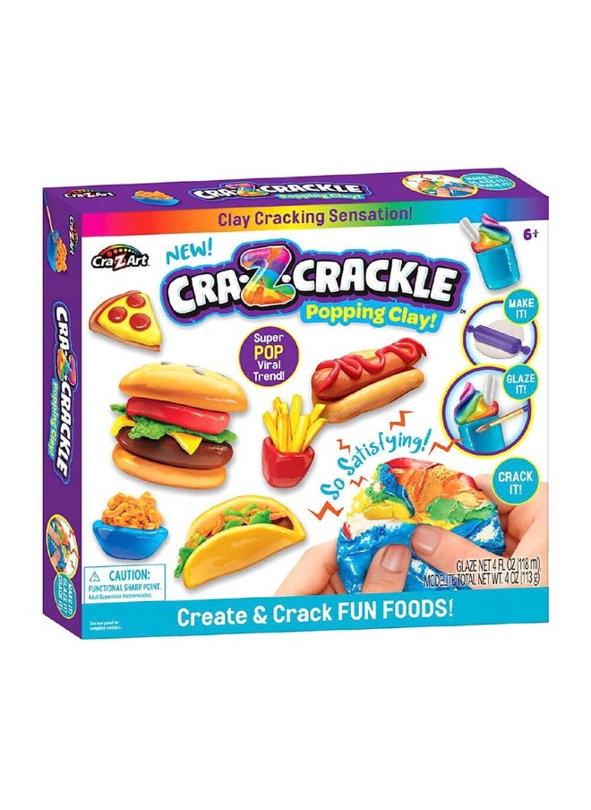 Cra-Z-Crackle - Cra-Z-Crackle Popping Clay Create & Crack Fun Foods Set (18 Pieces) - Image 1