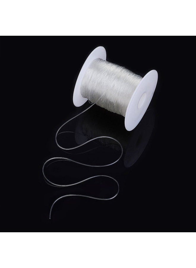 1Roll/100m 0.7mm Crystal Clear Thread Fiber Stretch Elastic Cord Jewelry Beading String Fishing Line - Image 5
