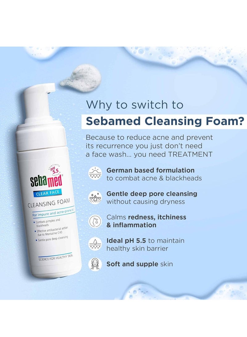 SEBAMED Clear Face Foam Face Wash (150ml) - Image 2