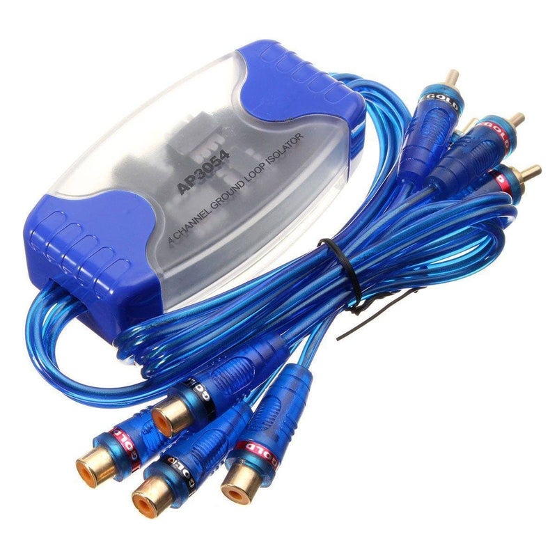 Universal Ground Loop Noise Isolator 4 Channel 9cm x 4 5cm x 2 2cm Blue Line - Image 3