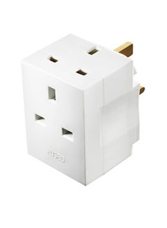 Masterplug MSF3 Multi Socket Plug Adaptor l Three Sockets l 3 Pin l 13 amp l Original British Brand
