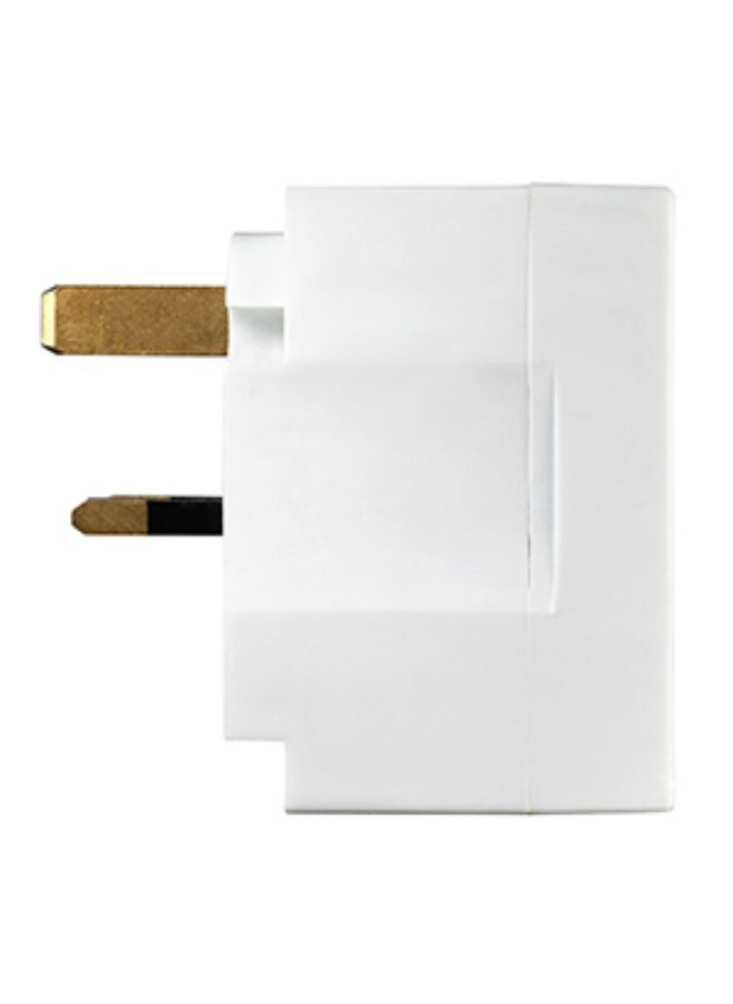 MASTERPLUG - Masterplug MSF3 Multi Socket Plug Adaptor l Three Sockets l 3 Pin l 13 amp l Original British Brand - Image 1