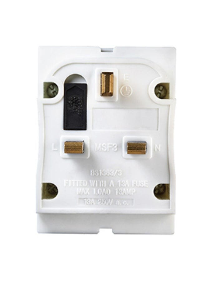 MASTERPLUG - Masterplug MSF3 Multi Socket Plug Adaptor l Three Sockets l 3 Pin l 13 amp l Original British Brand - Image 1