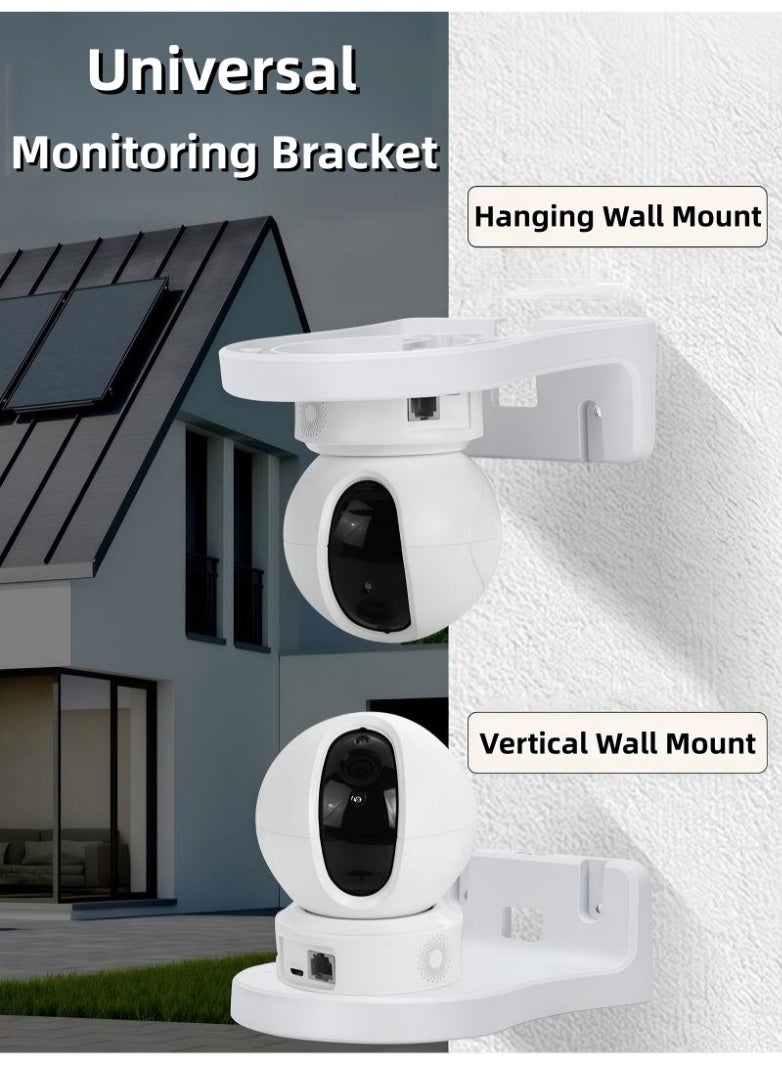 Closeli 2Pack Security Camera Mount Bracket, Compatible with EZVIZ C6 Series and C4 Series Cameras, Wall Ceiling Corner Mount Stand, ABS Camera Installation Holder, Easy to Install, Supports Cable Management for CCTV IP Cameras - Image 3