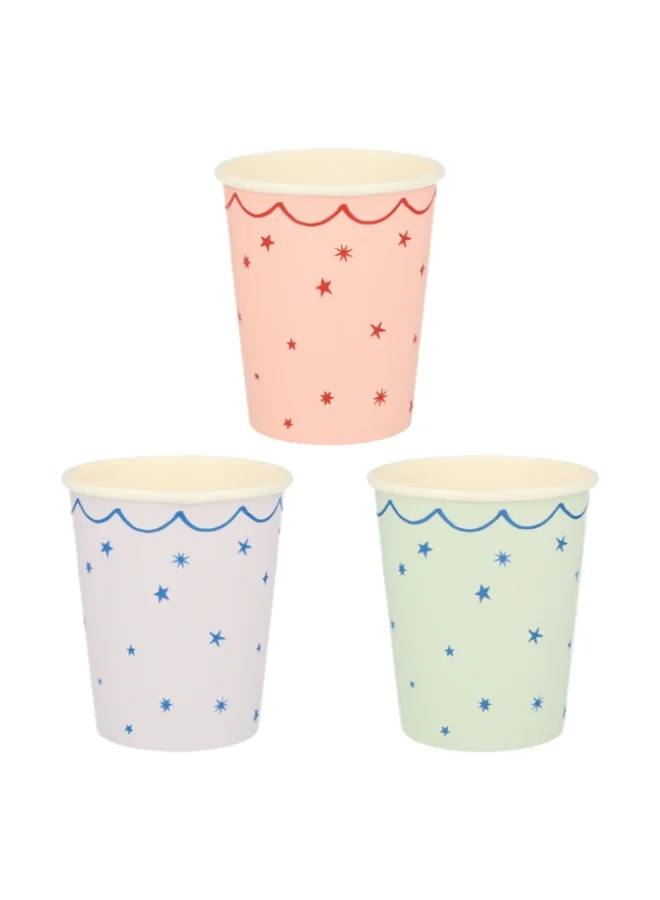 Meri Meri Star Pattern Cups