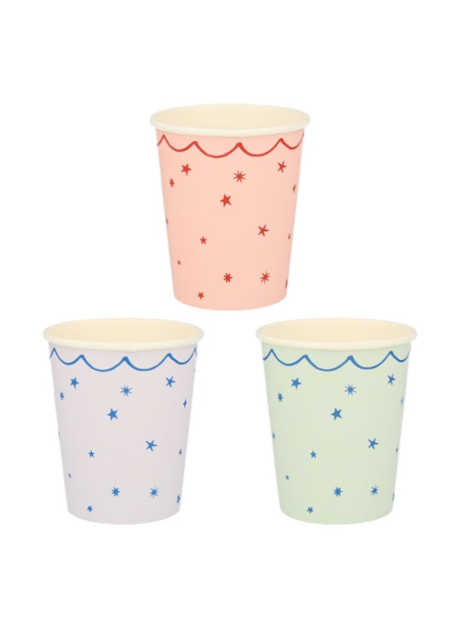 Meri Meri Star Pattern Cups