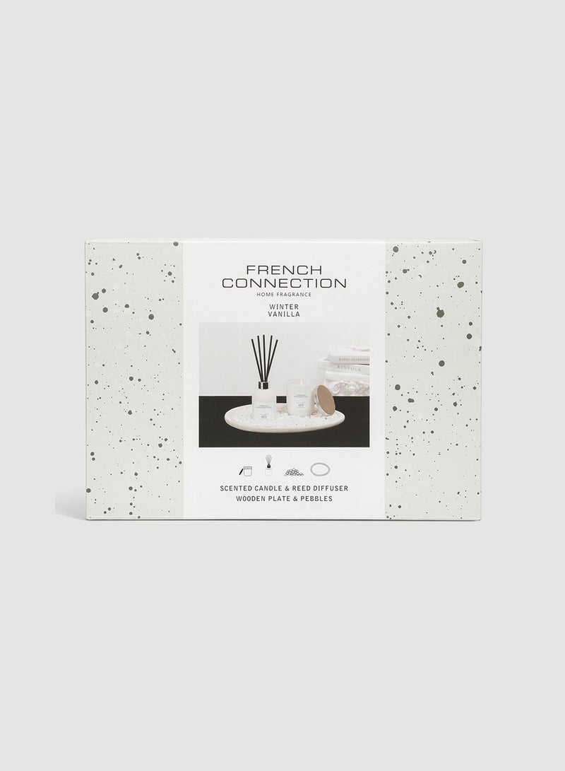 French Connection White Vanilla Candle & Diffuser Giftset - Image 4