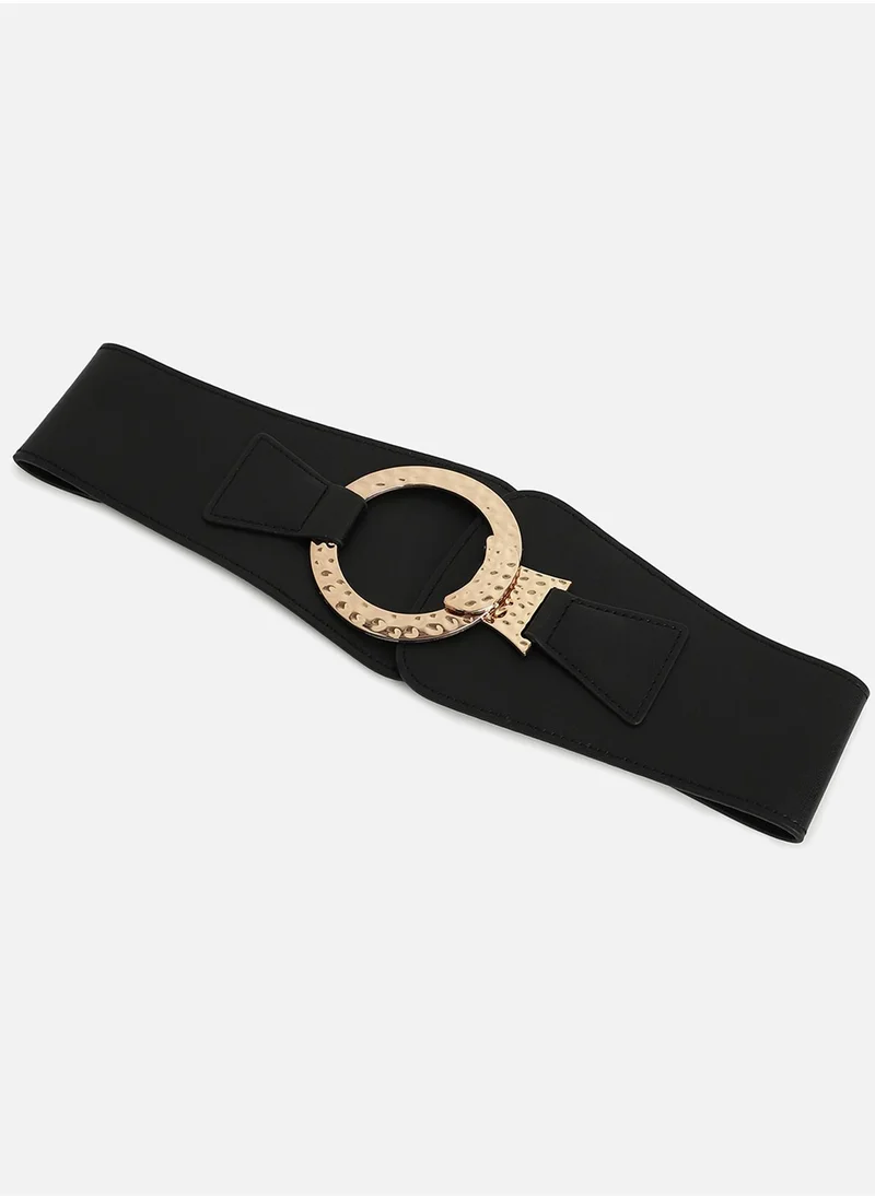 Haute Sauce Black Solid Waist Belt