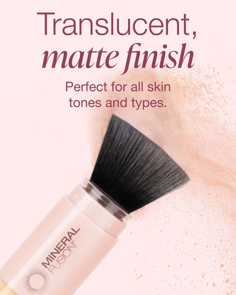 Mineral Fusion Brush-On Powder Sunscreen for Face SPF 30 | Transluscent Natural Daily Sun Care with UVA UVB Protection | Hypoallergenic, Non-Toxic | TSA & Travel Friendly - Image 3