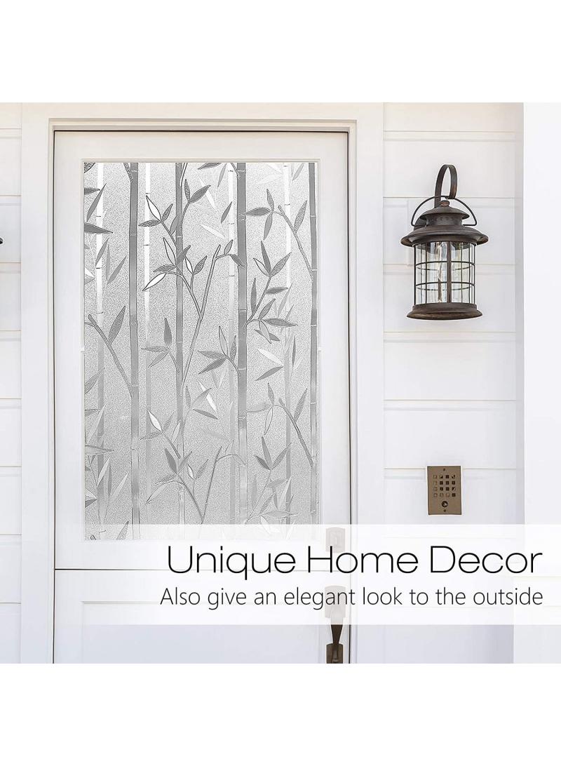 Y&D Window Film Decorative Privacy No Glue Glass Sticker For Door Home House Ofiice Heat Control Anti UV 90 x 200 cm  - Image 2