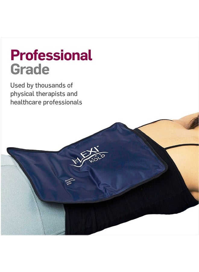 NatraCure FlexiKold Large Gel Soft Flexible Ice Packs for Injuries Reusable – Cooling Pad Ice Wrap for Injuries, Back Pain, Migraine Relief, Surgery Recovery, Headache, Shoulder – Standard – 10.5” x 14.5”  - Image 3