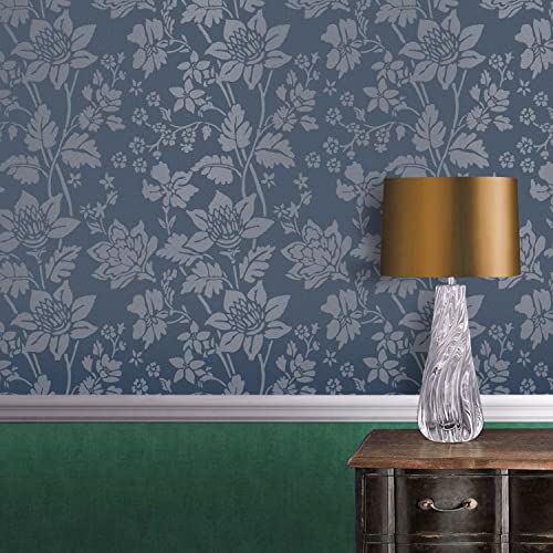G GSS Designs Large Floral Wall Stencil 12x16Inch Reusable Flower Stencils for Walls Furniture Wood Paper Crafts Vine Stencils for Painting - Image 2