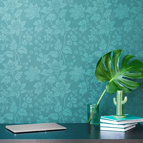 G GSS Designs Large Floral Wall Stencil 12x16Inch Reusable Flower Stencils for Walls Furniture Wood Paper Crafts Vine Stencils for Painting - Image 3