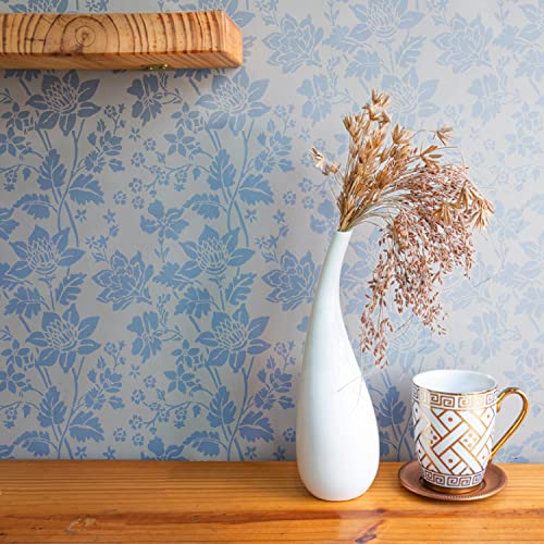 G GSS Designs Large Floral Wall Stencil 12x16Inch Reusable Flower Stencils for Walls Furniture Wood Paper Crafts Vine Stencils for Painting - Image 4