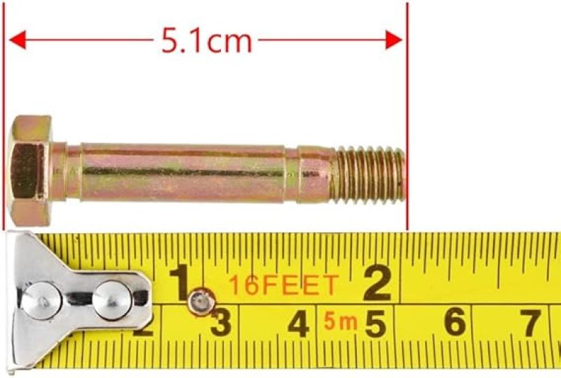 Snowblower Shear Pin Kit: 10 Set - Replacement Shear Pin and Nut for Snowblower Mower Parts - Image 2