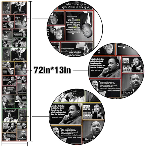 Buxiuer Martin Luther King Jr. Table Runner Famous Quote MLK Day Decoration Black History Month I Have a Dream Dining Room Home Kitchen Island Decor - Image 3