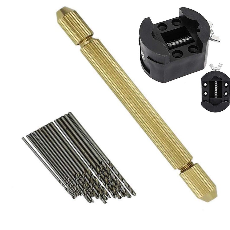 DIY Crafts DIY Crafts Pack Of 3 Pcs Design No 3 Dual Side Brass Pin Vise Hand Drill Jewelry Drilling Chuck Micro Twist Drill Point Drill Point Both Side Mini HandBe Pack Of 3 Pcs Design No 3 