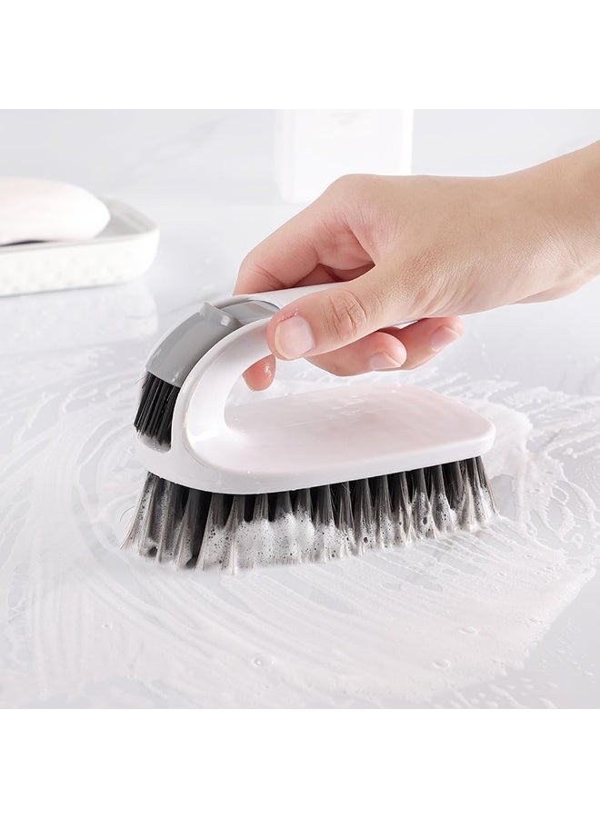 رحام فرشاة تنظيف فرشاة تنظيف متعددة الأغراض ذات شعيرات صلبة صلبة متعددة الأغراض، فرشاة تنظيف شديدة التحمل لأسطح أرضيات الحمام حوض الاستحمام والسجاد والبلاط والجص لجميع الأغراض (أسود) - Image 2