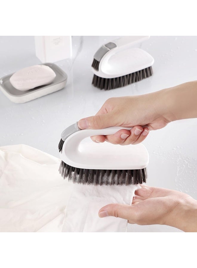 رحام فرشاة تنظيف فرشاة تنظيف متعددة الأغراض ذات شعيرات صلبة صلبة متعددة الأغراض، فرشاة تنظيف شديدة التحمل لأسطح أرضيات الحمام حوض الاستحمام والسجاد والبلاط والجص لجميع الأغراض (أسود) - Image 3