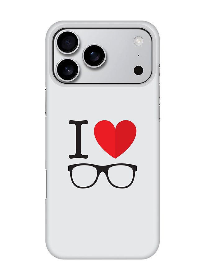 Stylizedd For iPhone 17 Pro Max,Case, [Compatible with MagSafe] Magnetic cover Slim fit Protection Matte, - I Love Glasses