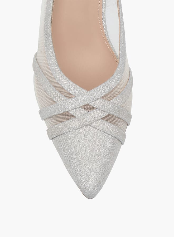 Flora Bella By Shoexpress Women Textured Slip-On Pumps with Stiletto Heels  - Image 4