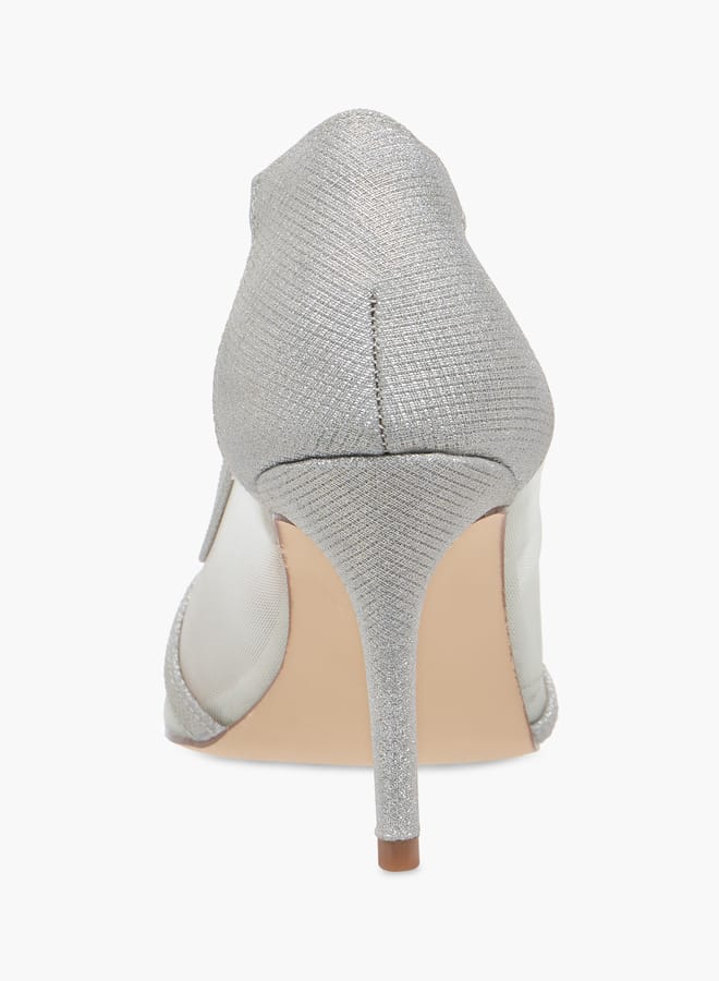 Flora Bella By Shoexpress Women Textured Slip-On Pumps with Stiletto Heels  - Image 5