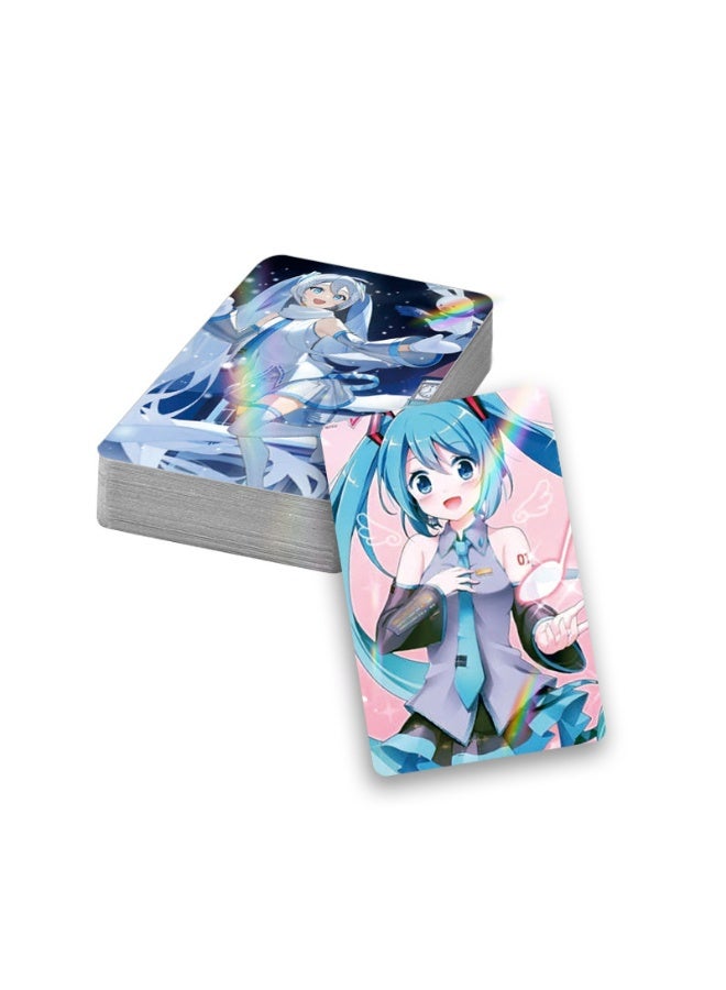 NIBEMINENT 30 Pcs Cartoon Hatsune Miku Double-sided Lomo Cards Card For Fans Collection Gifts - Image 2