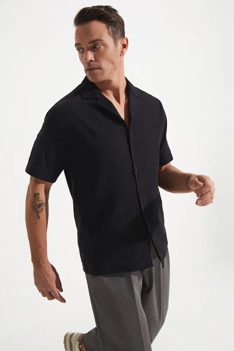جون Men's Regular Fit 100% Cotton Shirt