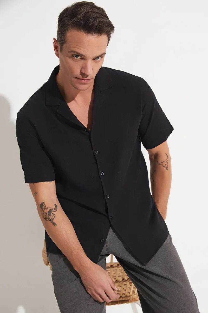 جون Men's Regular Fit 100% Cotton Shirt